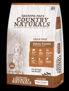 Grandma Mae's Country Naturals Grain Free Dry Dog Food 22 LB Dakota Frontier Buffalo