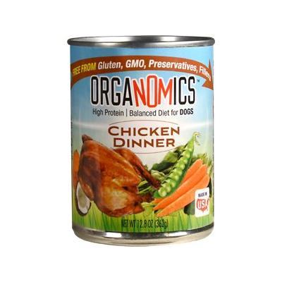 Evanger's OrgaNOMics Chicken Dinner Grain-Free Pate Wet Dog Food, 12.5 oz Can