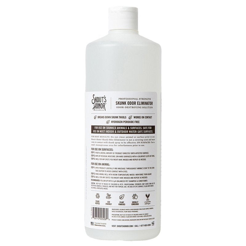 Skout's Honor Professional Strength Skunk Odor Eliminator for Pets, Family & Home