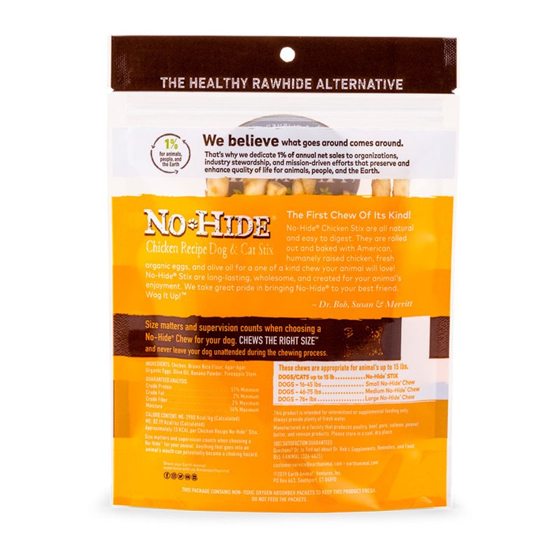 Earth Animal, No Hide Chicken Small, 3 Ounce