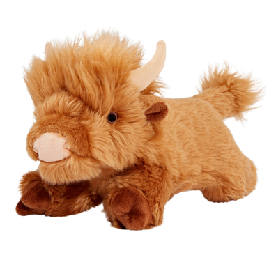 Fluff & Tuff Shaggy the Highland Cow Plush Dog Toy, Medium+