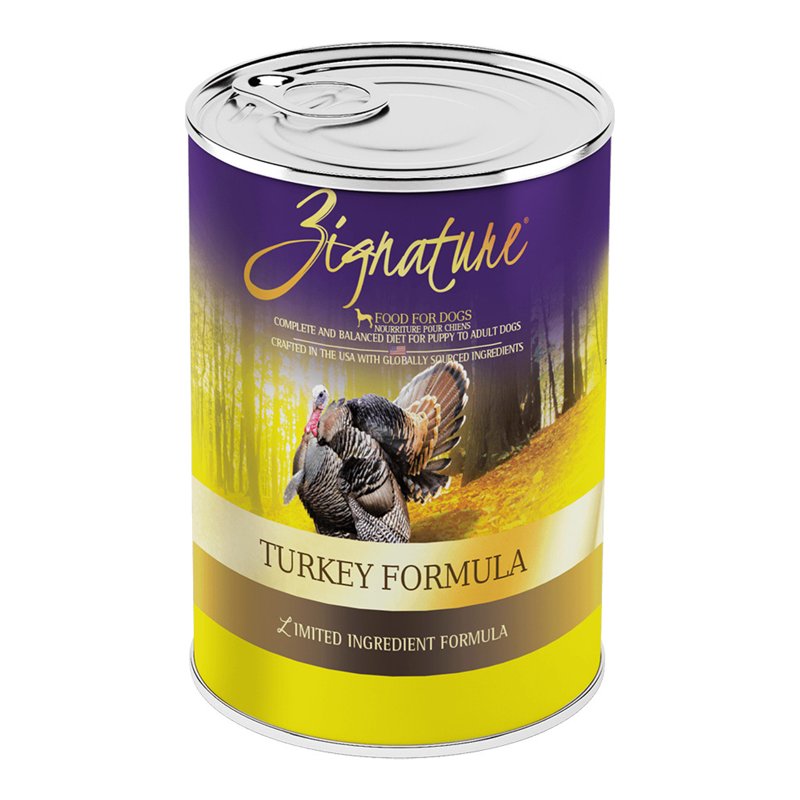 Zignature Turkey Formula Grain-Free Wet Dog Food 13oz, case of 12