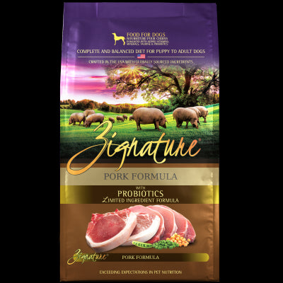 Zignature Pork Limited Ingredient Formula Dry Dog Food 4lb