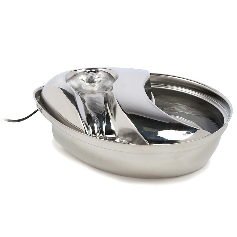 Pioneer Pet Stainless Steel Fountain Raindrop Design