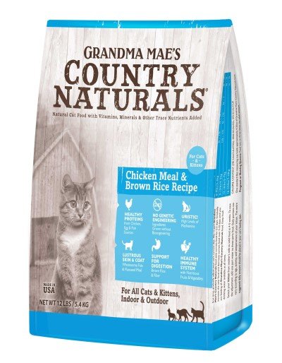 Grandma Mae's Country Naturals Pet Food - Cat and Kitten, 12-Pound