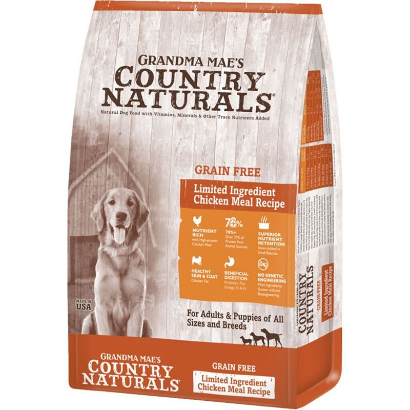 Grandma Mae'S 79700188 25 Lb Country Naturals Grain Free Chicken & Chicken Meal Dog Food, One Size