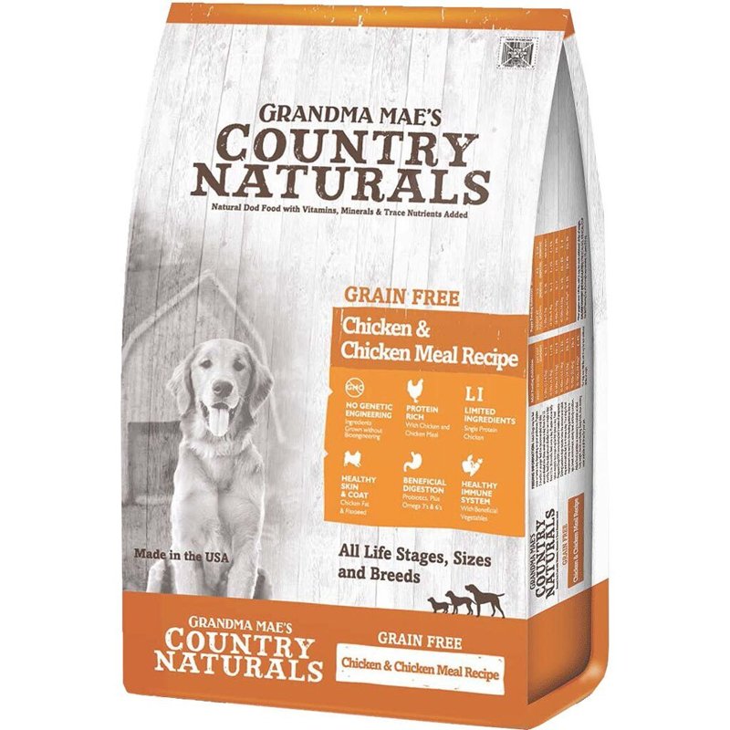 Grandma Mae'S 79700190 4 Lb Country Naturals Grain Free Chicken & Chicken Meal Dog Food, One Size