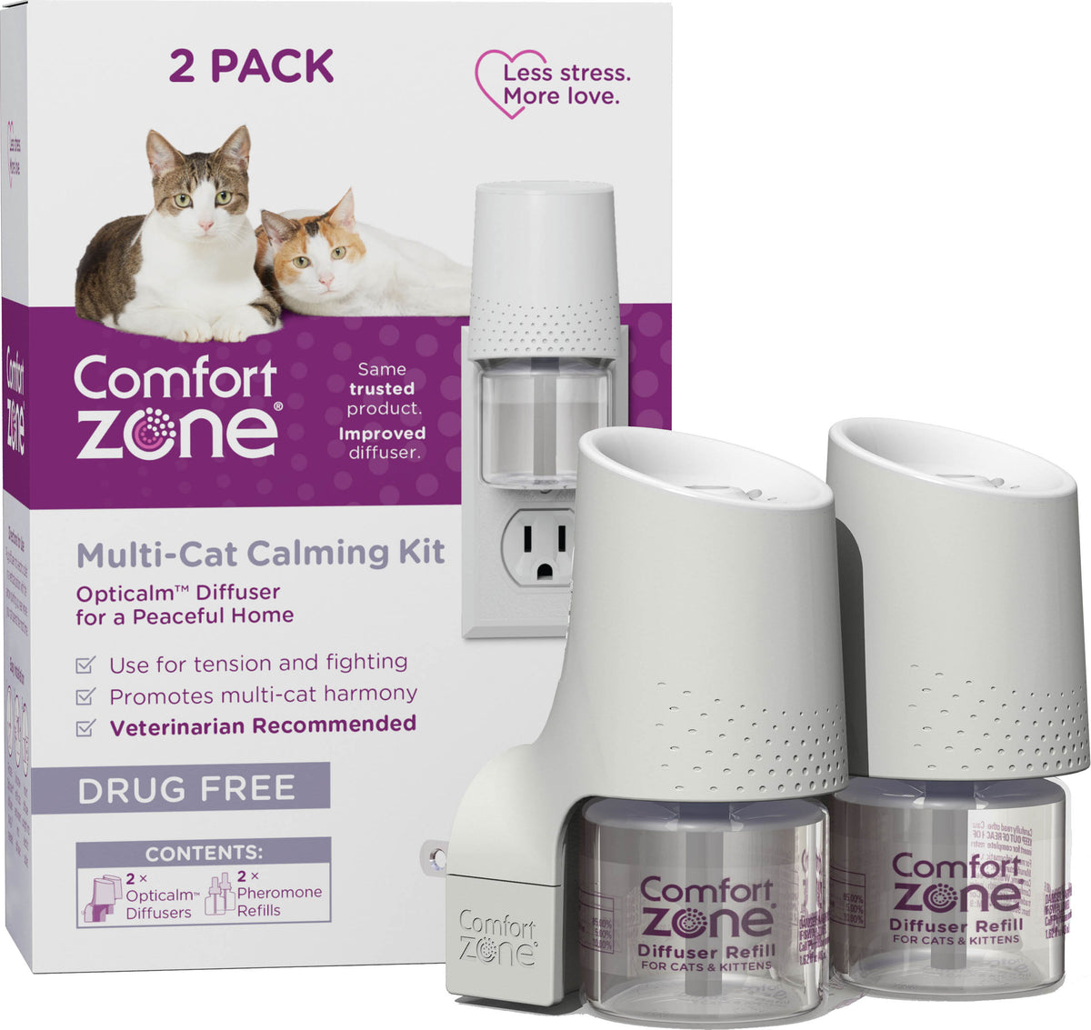 Comfort Zone Multi-Cat Diffuser Kit For Cats