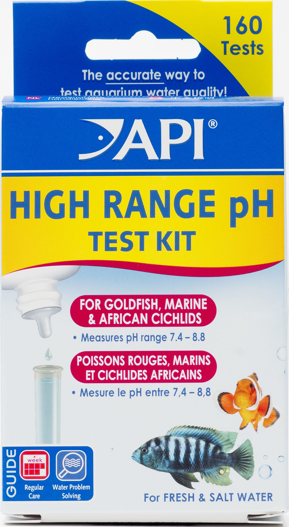 Api High Range Ph Test Kit For Fresh & Saltwater