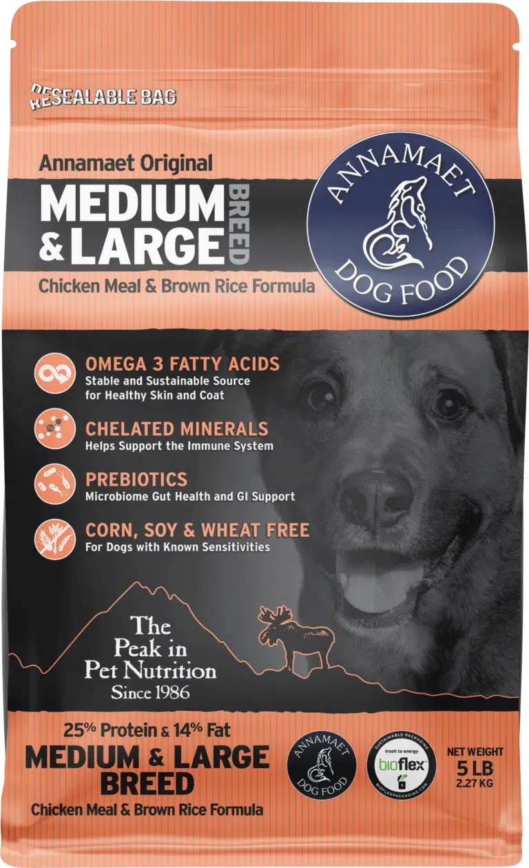 Annamaet Medium & Large Breed Dog Food – High-Protein, Omega-3, Gut Health Formula