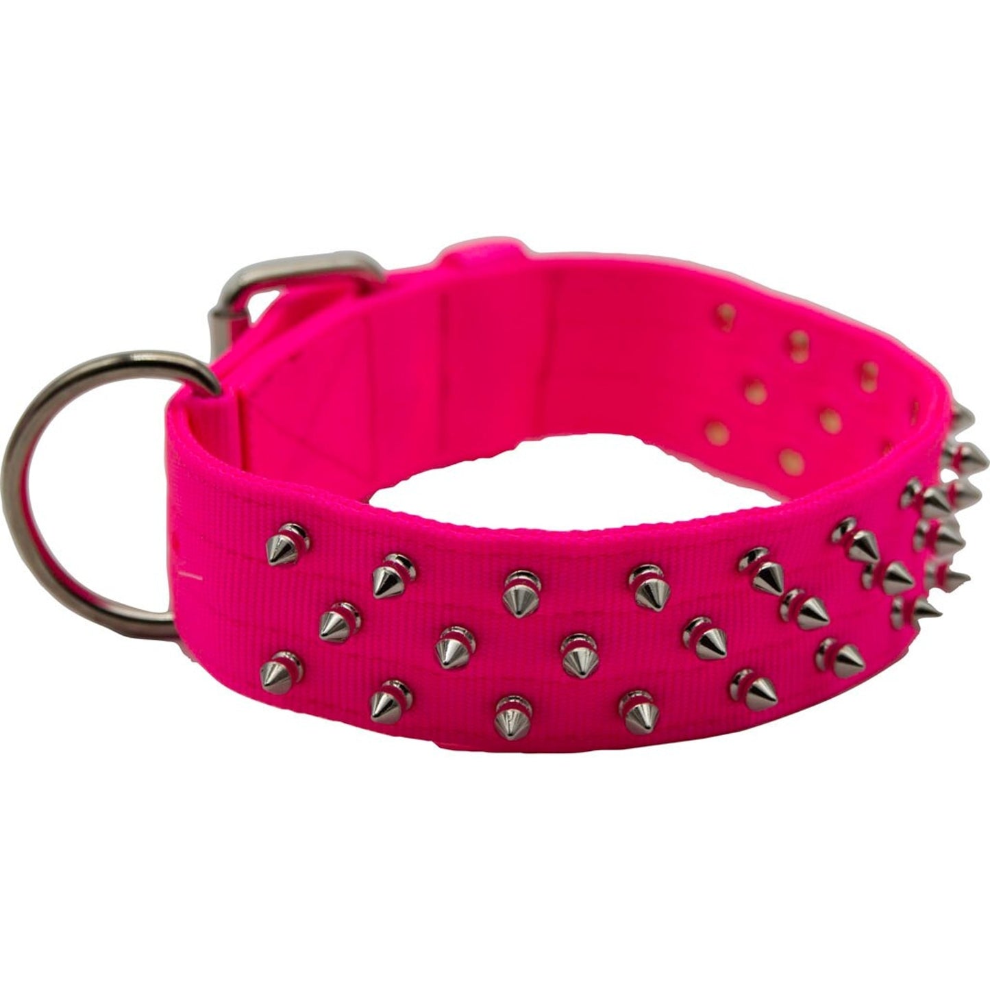 Bravo Nylon Spiked Dog Collar