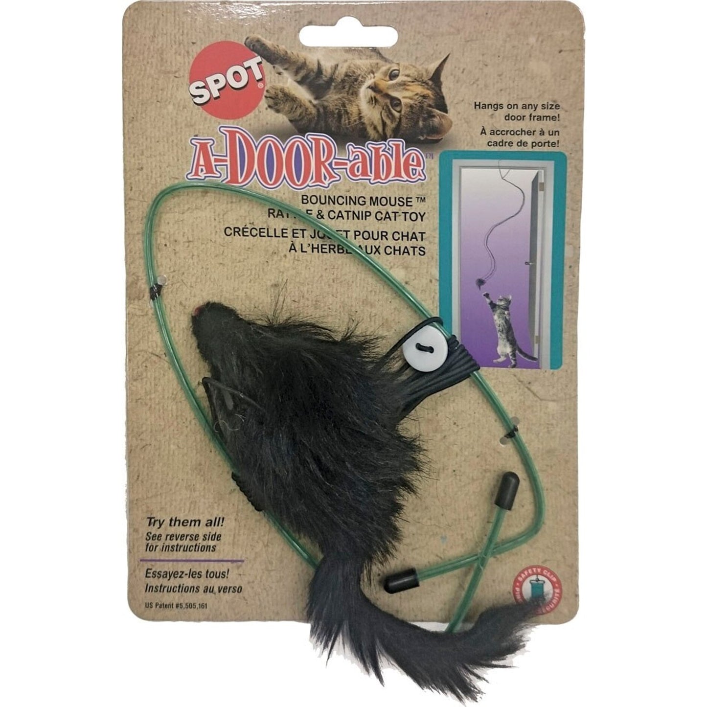 Spot A-Door-Able Bouncing Mouse W/ Catnip