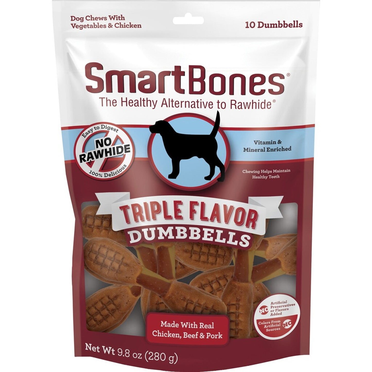 Smartbones Triple Flavor Dumbbells