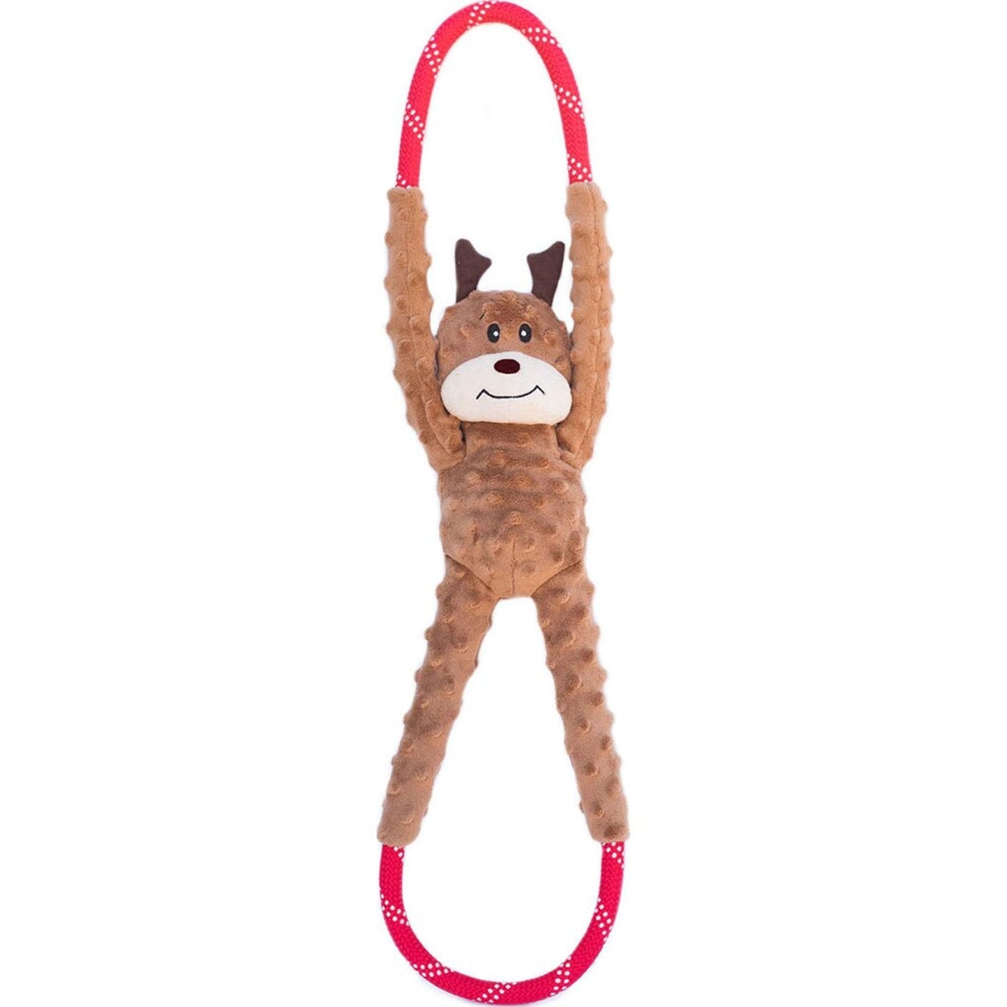 Zippypaws Holiday Ropetugz Reindeer