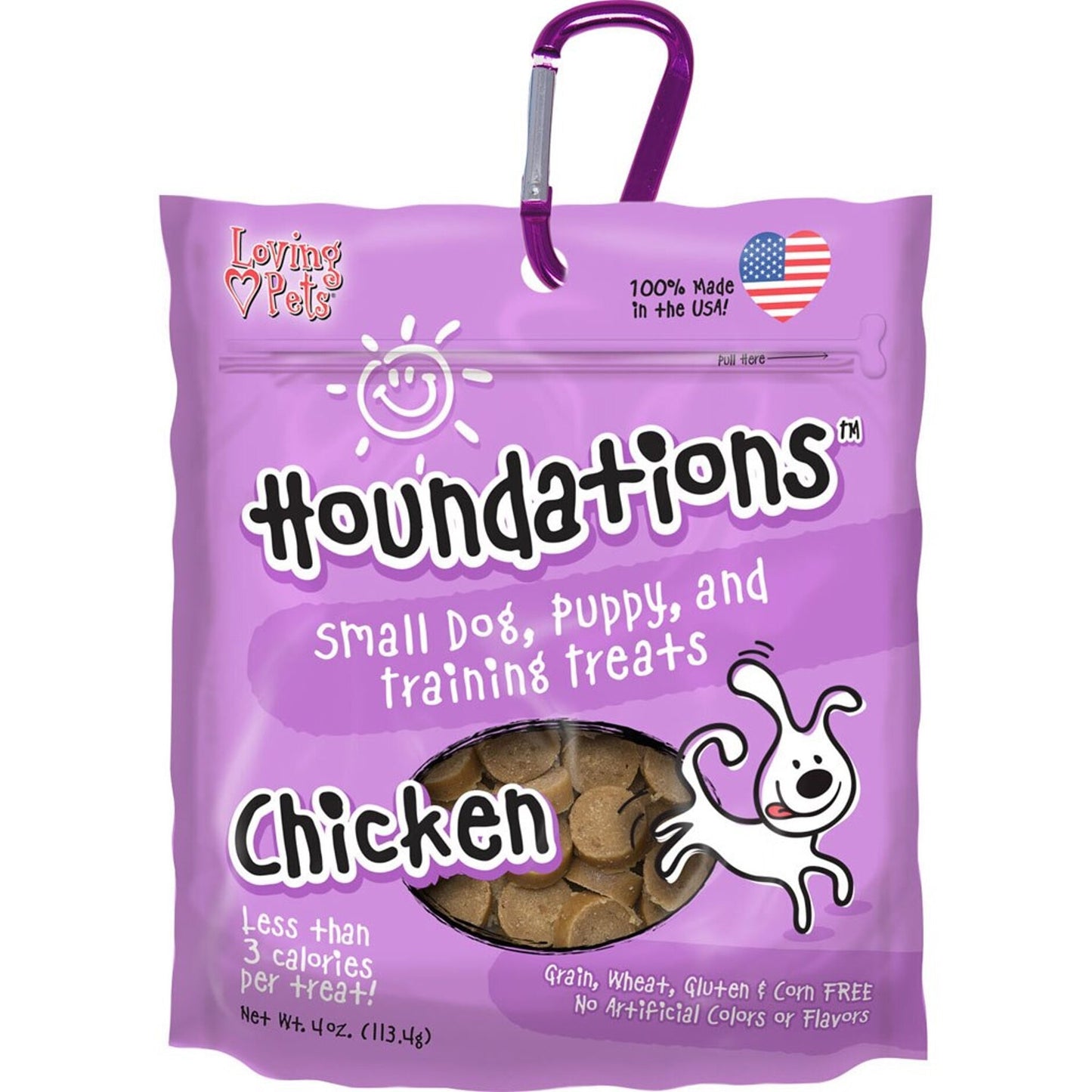 Houndations Usa Training Treats W/Carabiner