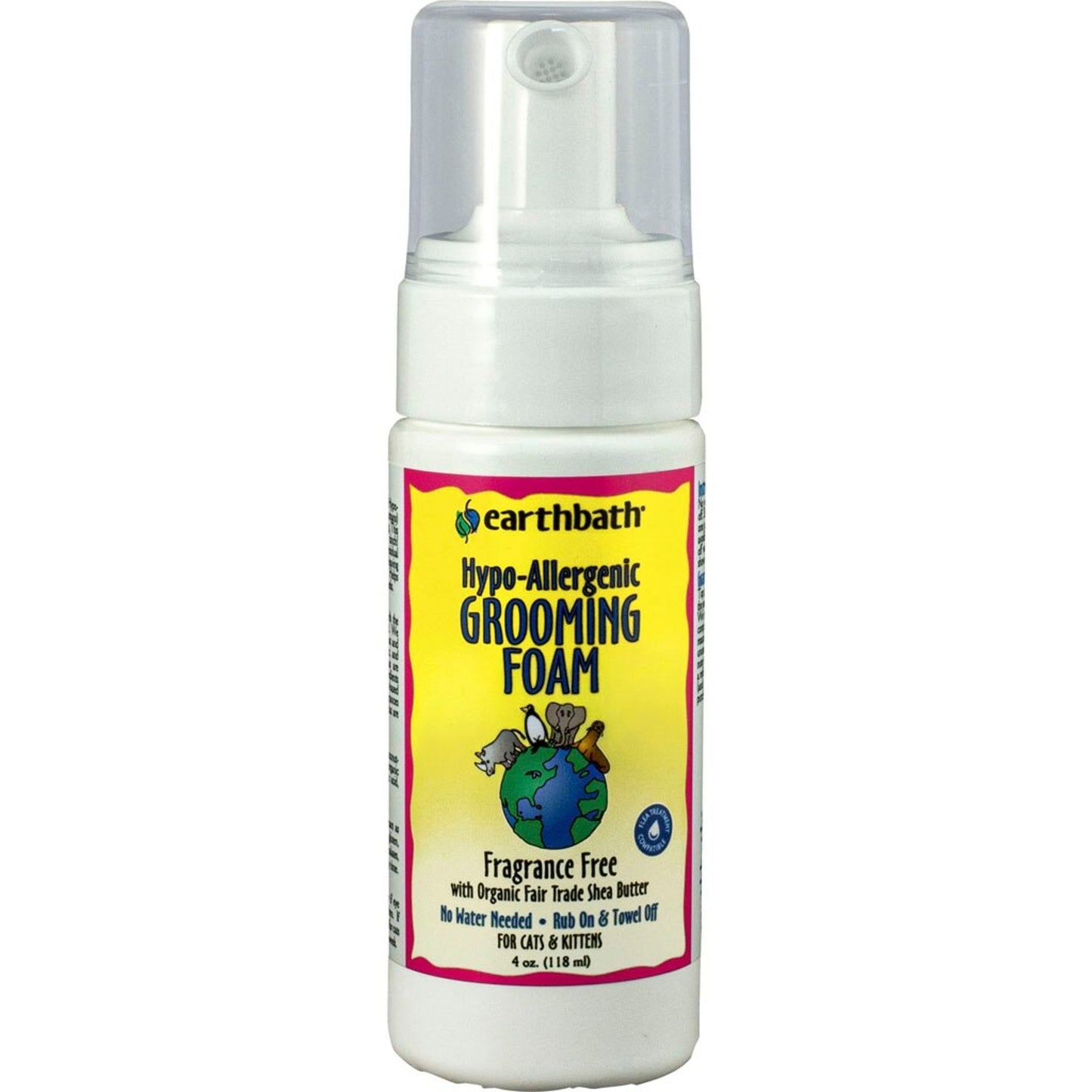 Earthbath Hypoallergenic Grooming Foam For Cats