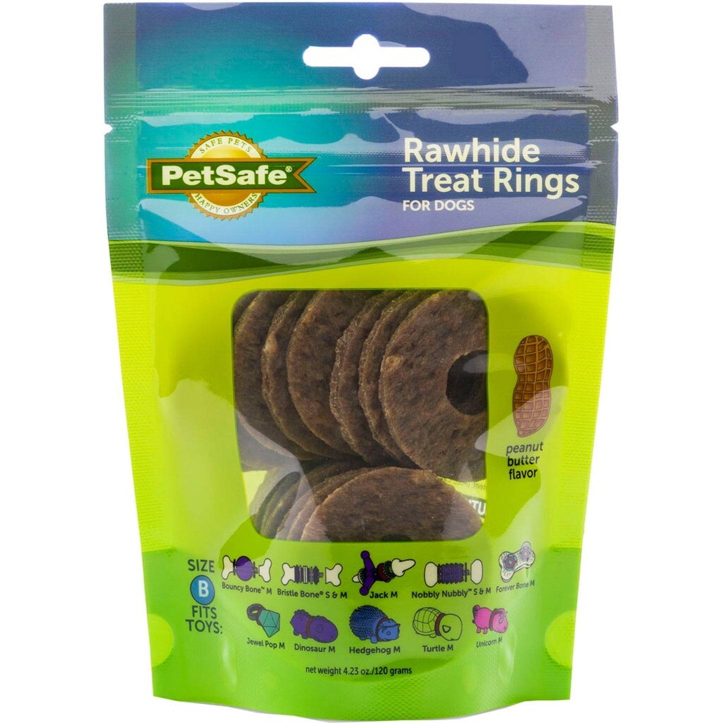 Busy Buddy Natural Rawhide Rings