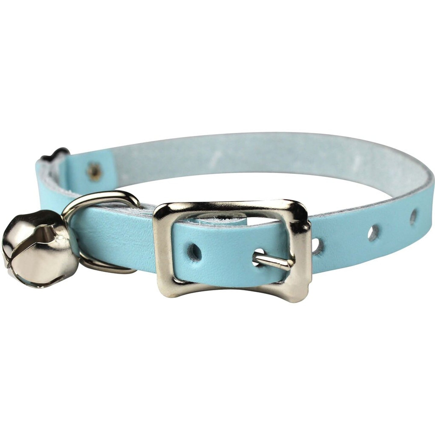 Signature Leather Safety Stretch Cat Collar