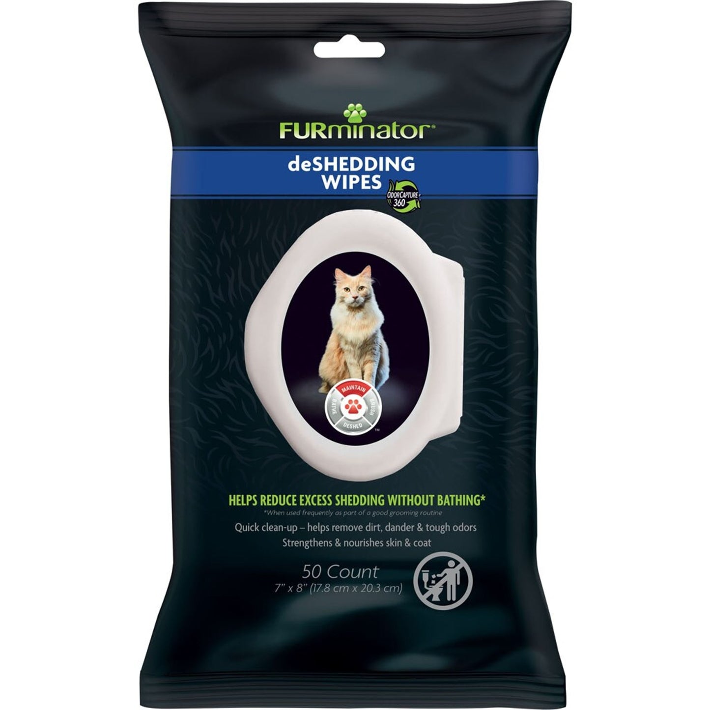 Furminator De-Shed Wipes Cat