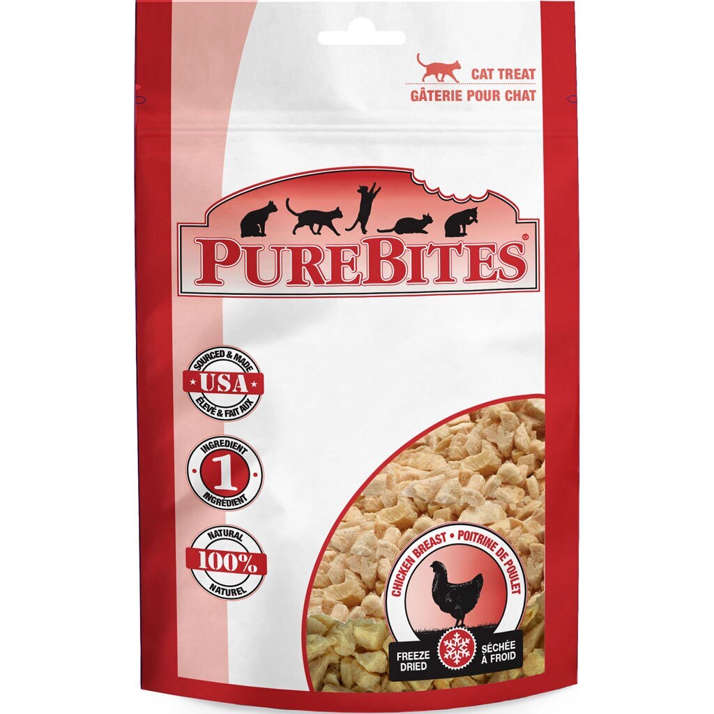 PureBites Freeze-Dried Cat Treats with Chicken Breast 1.09 oz