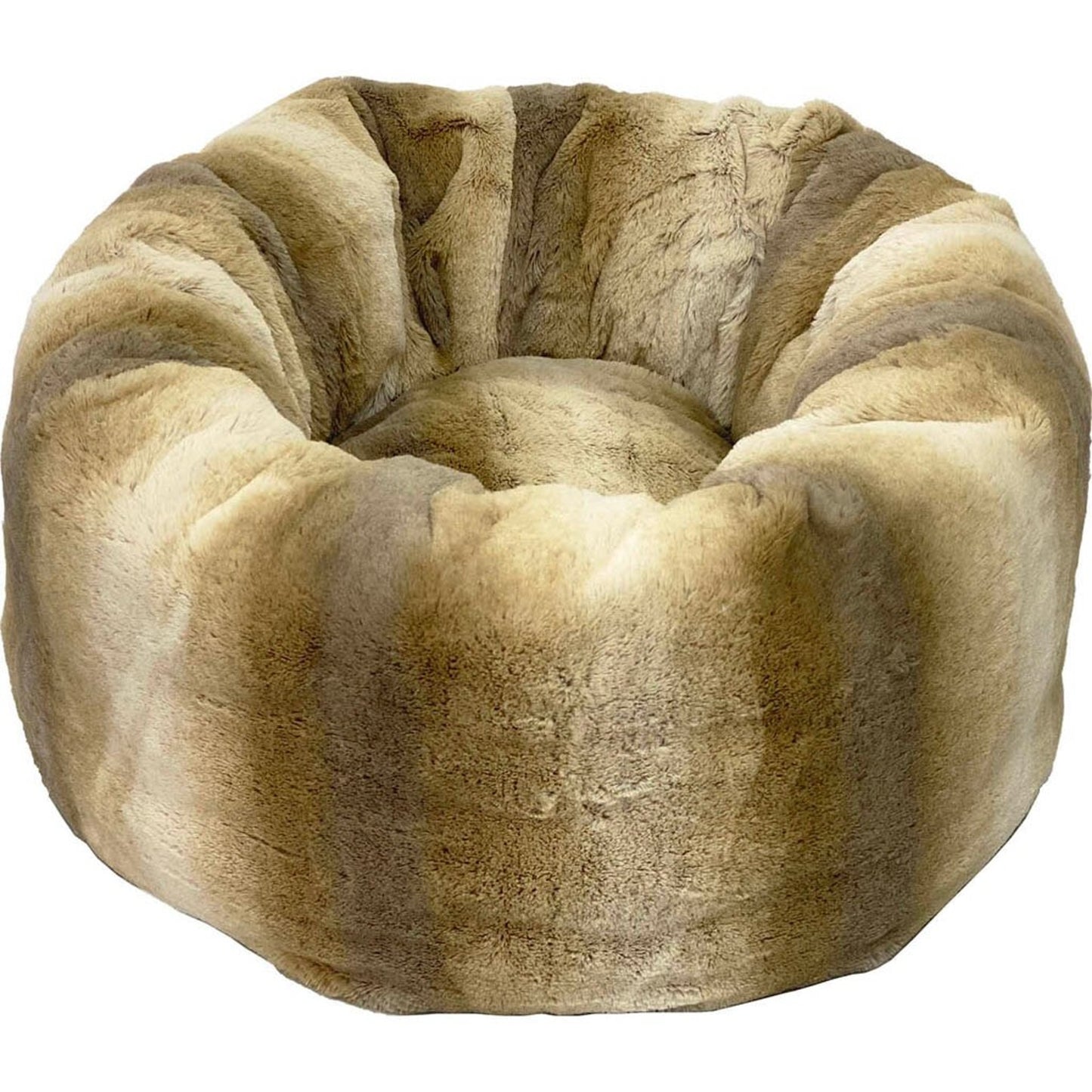Sleep Zone Faux Fur Round Bed