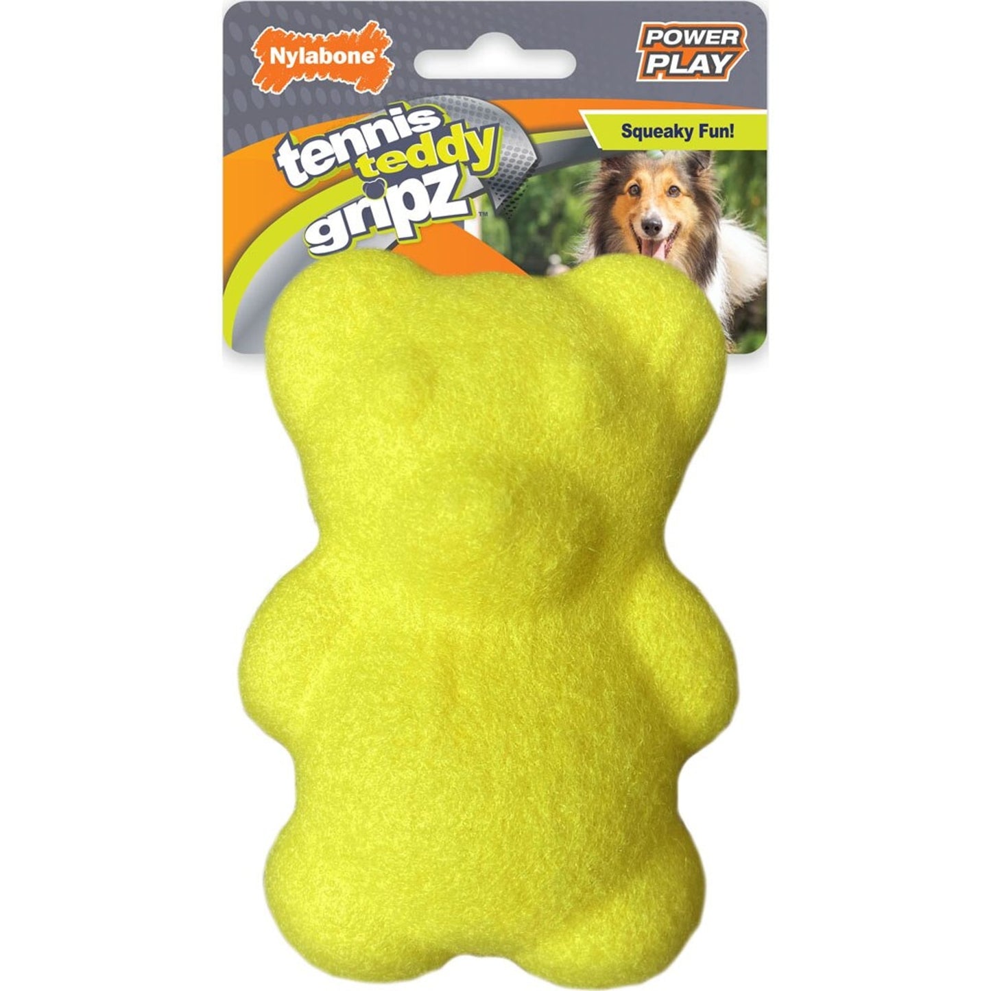 Nylabone Power Play Gripz Tennis Teddy