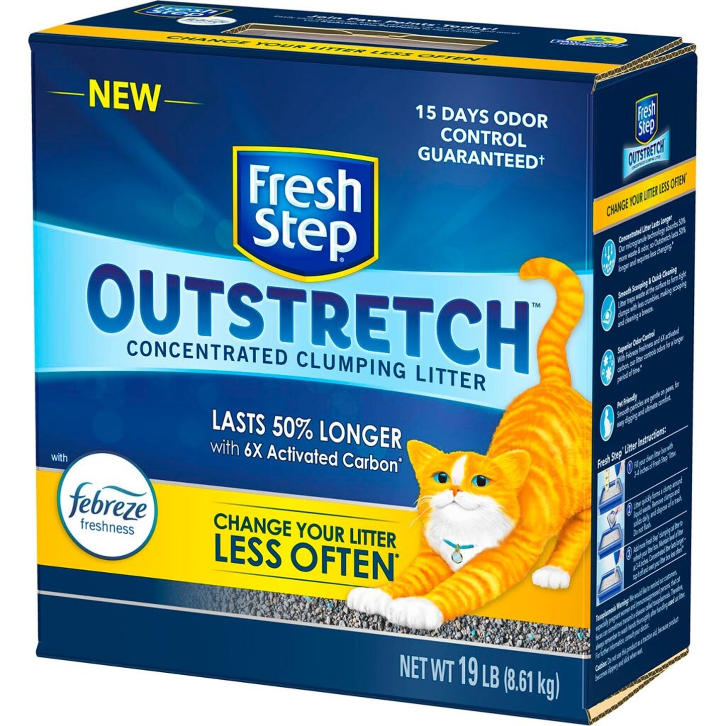 Fresh Step Outstretch Clumping Litter W/Febreze