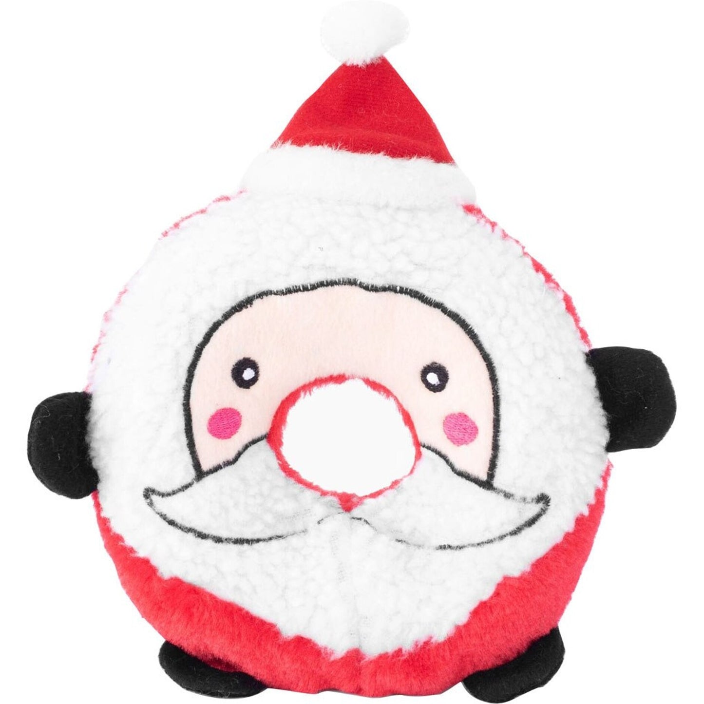 Zippypaws Holiday Donutz Buddies-Santa Mass