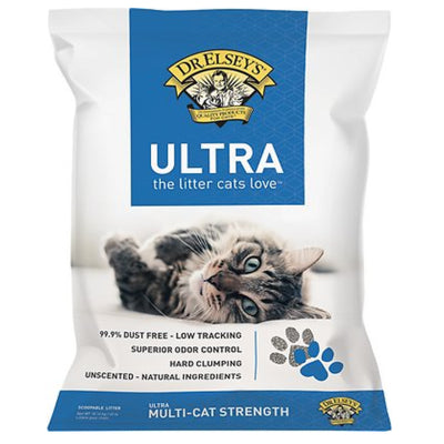 Dr. Elsey's Premium Clumping Cat Litter - Ultra - 99.9% Dust-Free, Low Tracking, Hard Clumping, Superior Odor Control, Unscented & Natural Ingredients