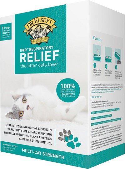 Precious cat Respiratory Releif Clay Premium All Natural cat Litter with Herbal Essences