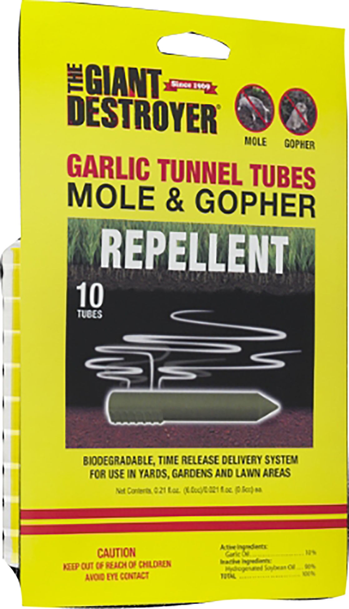 Giant Destroyer Tunnell Tubes For Moles & Gophers