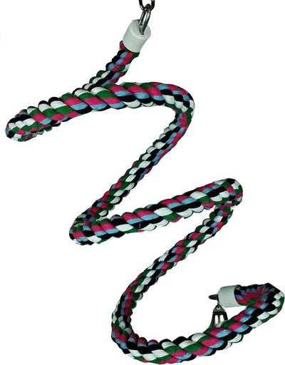 Happy Beaks Cotton Rope Boing W/Bell Bird Toy