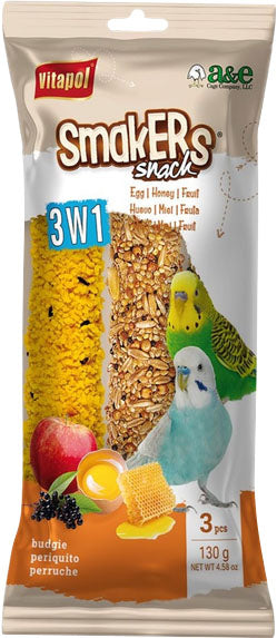 Smakers Treat Stick Parakeet Variety