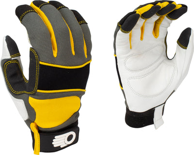 Bellingham Men'S Leather Palm Performance Gloves (Pack Of 6)