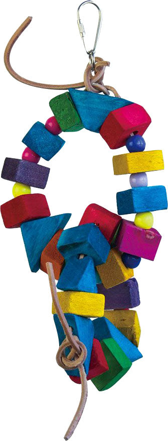 Happy Beaks Blocks & Bead Hanging Wood Rings Bird