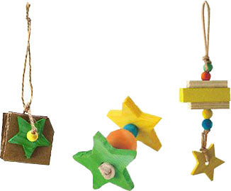 Happy Beaks Tiny Starswood Variety Pack Bird Toy