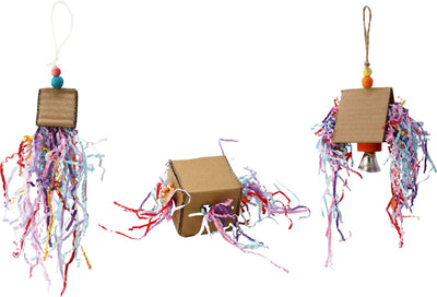 Happy Beaks Crinkle Huts Bird Toy
