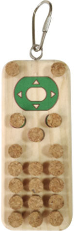 Happy Beaks Wood And Cork Remote Bird Toy