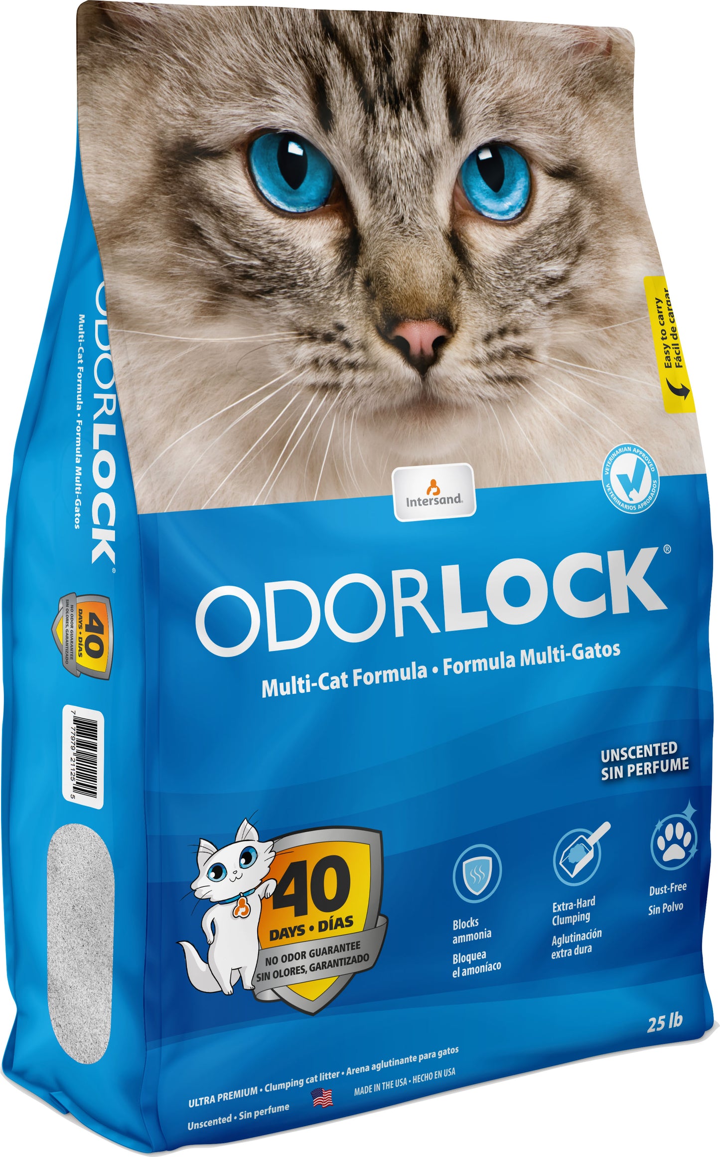 Intersand, Odour Lock Unscented Clay Litter, 25#