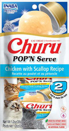 Inaba Churu Pop'N Serve Cat Treat (Pack Of 4)