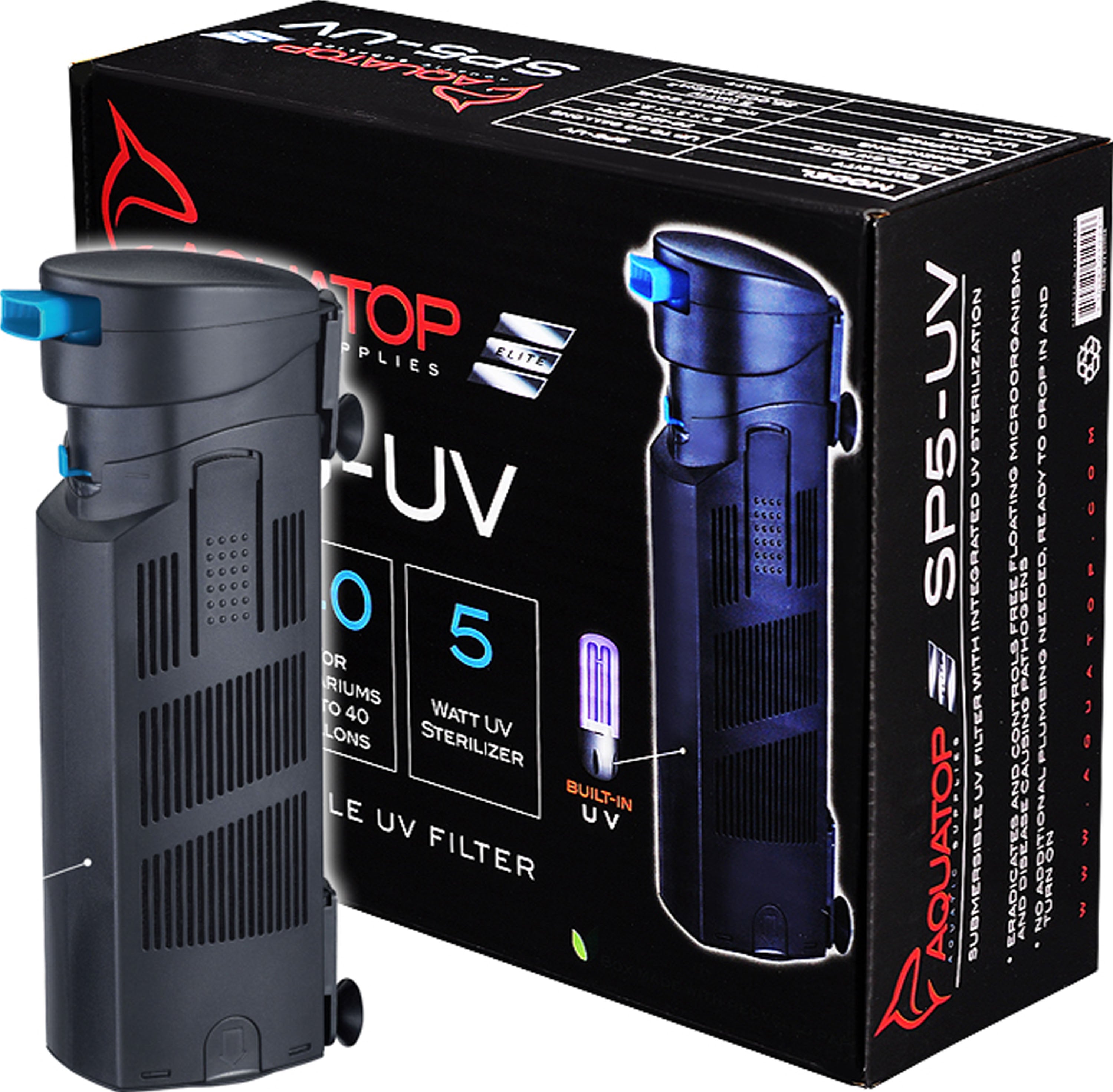 Aquatop Submersible Filter W/Uv Sterilizer – Perk Valley Pet Eatery