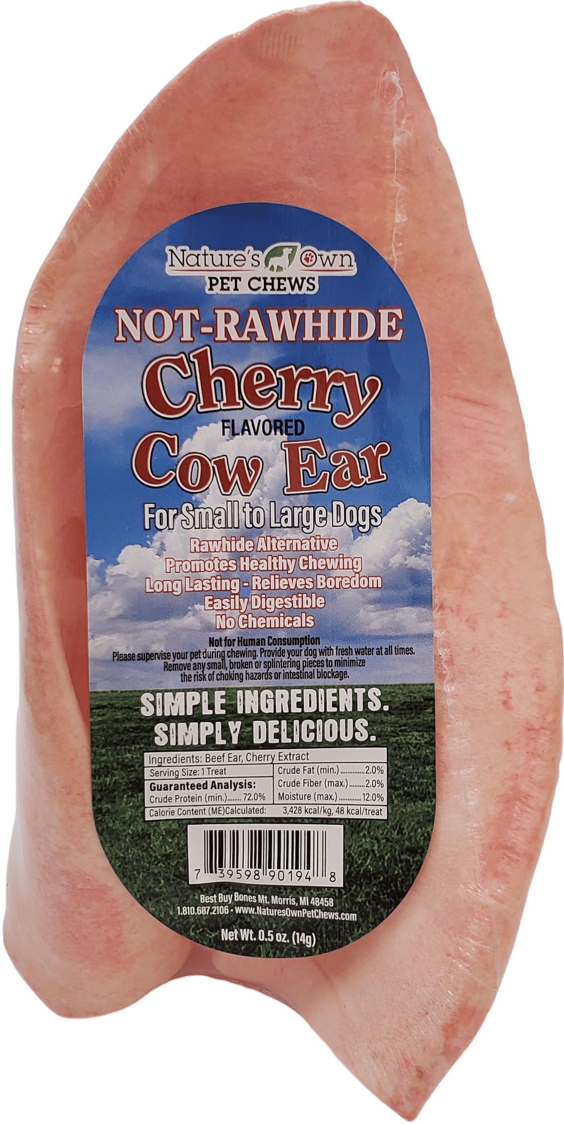 Nature'S Own Usa Cow Ears Shrink Wrapped (Pack Of 25)