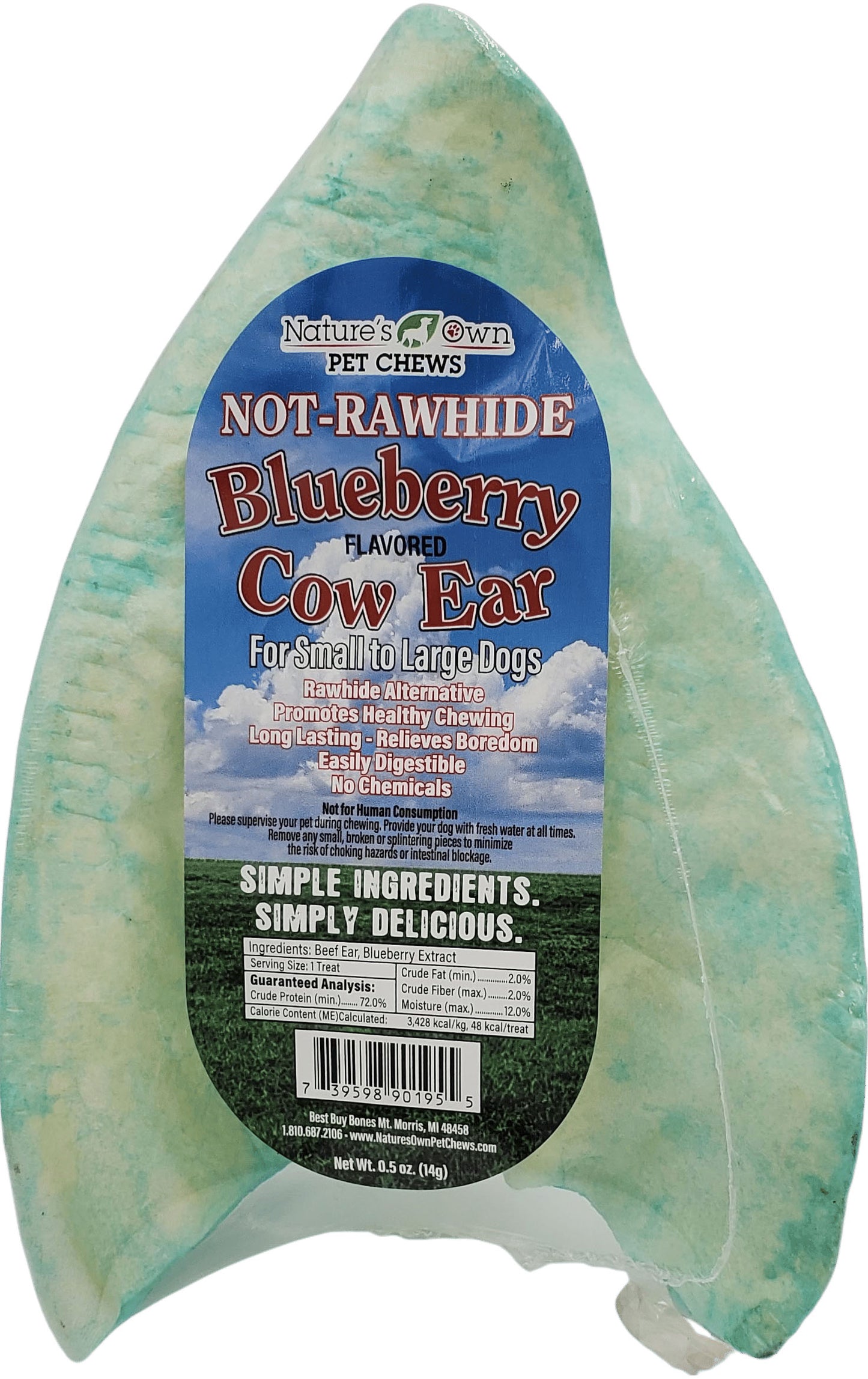 Nature'S Own Usa Cow Ears Shrink Wrapped (Pack Of 25)
