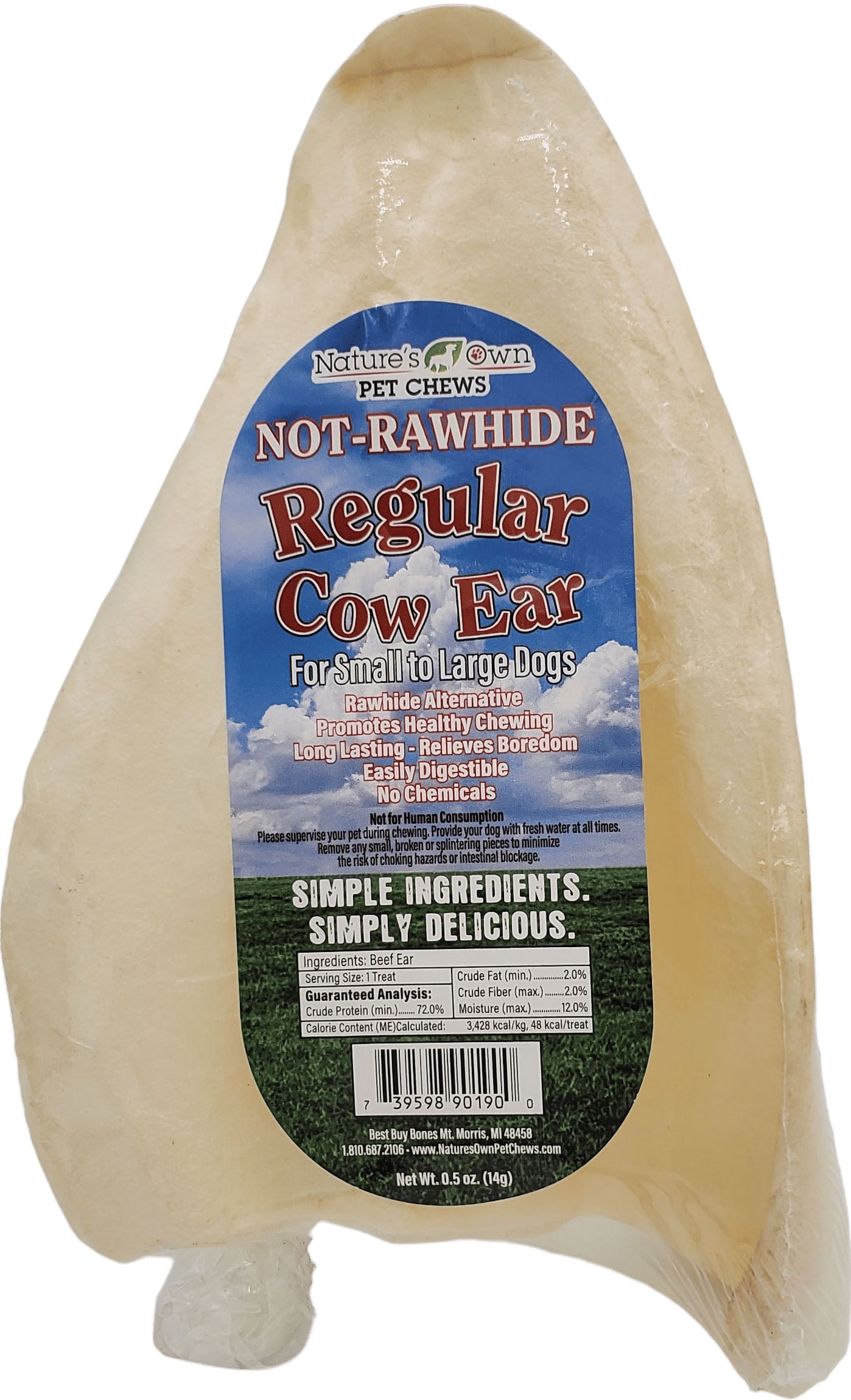 Nature'S Own Usa Cow Ears Shrink Wrapped (Pack Of 25)