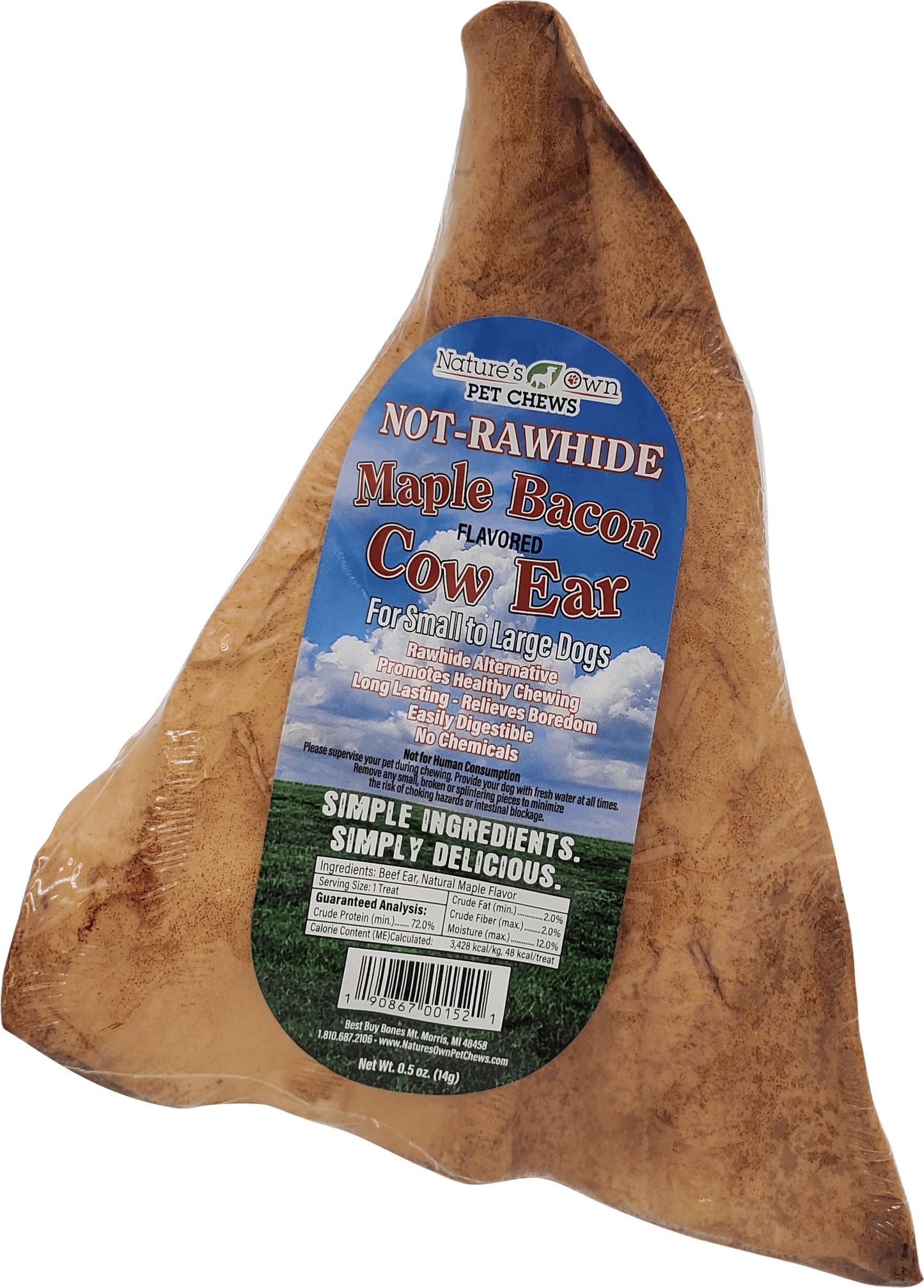 Nature'S Own Usa Cow Ears Shrink Wrapped (Pack Of 25)