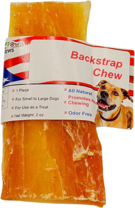 Nature'S Own Flat Backstrap Chew (Pack Of 24)