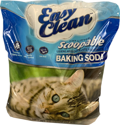 Pestell Pet Products Easy Clean Scoopable Litter with Baking Soda, 20-Pound Bag