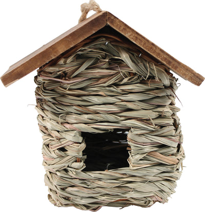 Hanging Grass Roosting Pocket W/Roof