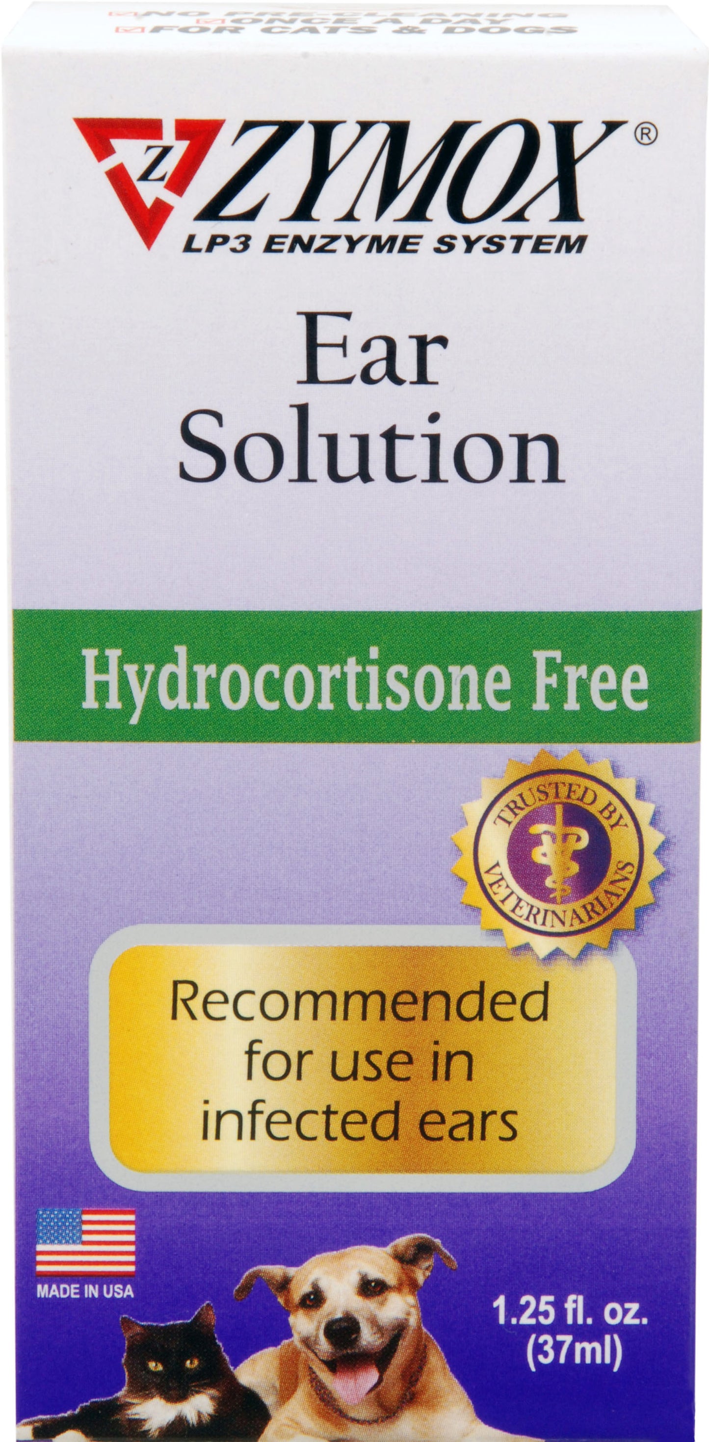 Zymox Pet Ear Care Hydrocortisone Free