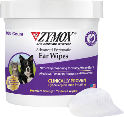 Zymox Advanced Enzymatic Ear Wipes Jar
